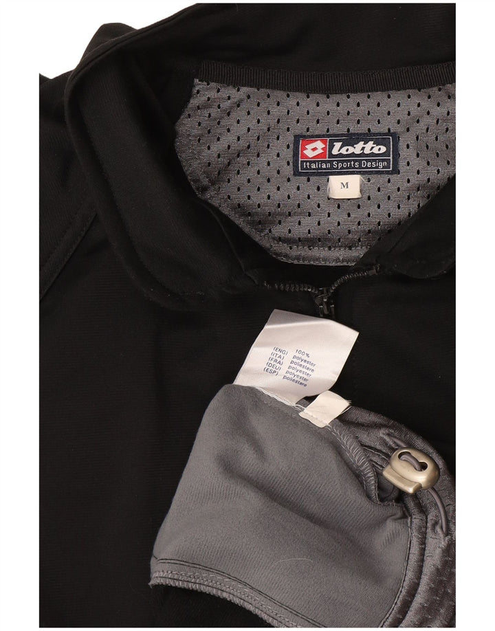 LOTTO Mens Treino Top Jaqueta Médio Preto Colorblock Poliéster