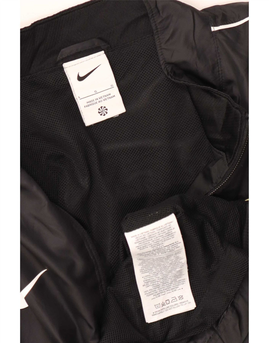 Nike Masculino Bedmond F.C. Macacão Top Jaqueta Grande Poliéster Preto