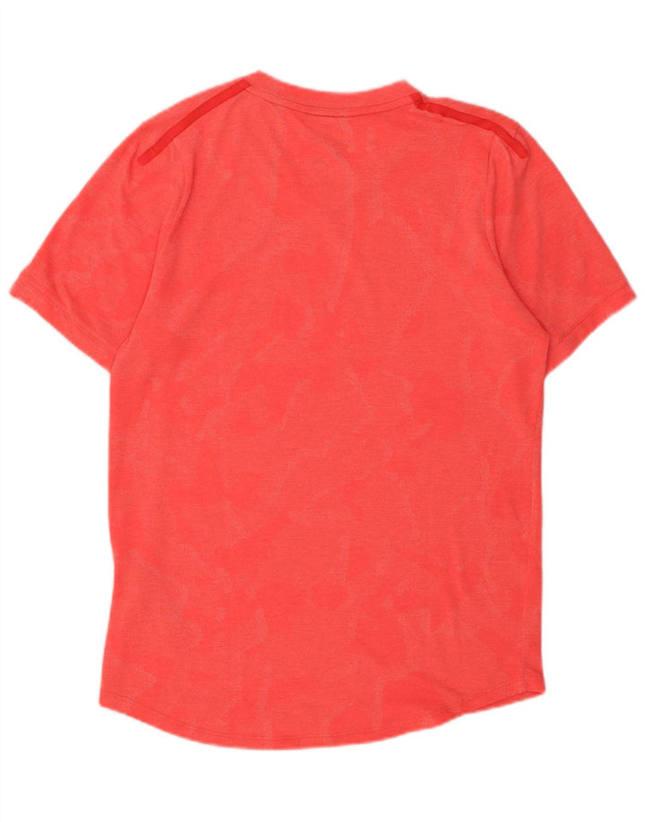 Camiseta masculina NIKE Dri Fit Top pequena rosa camuflada poliéster