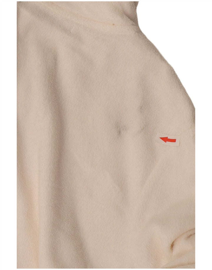 Jaqueta de lã feminina Marks & Spencer UK 12 poliéster branco médio