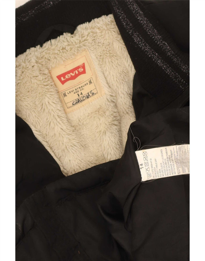 Casaco Levi's Meninas Acolchoado 13-14 Anos Preto Poliéster