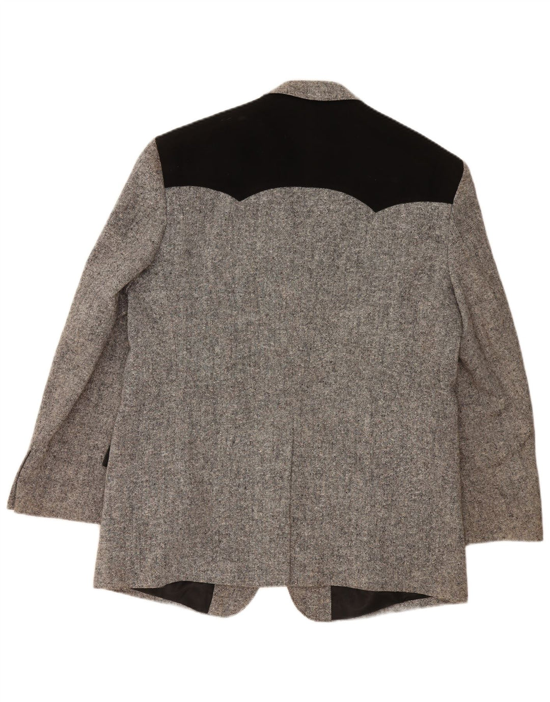 Jaqueta blazer masculina STOCKERPOINT com 2 botões UK 44 2XL cinza colorblock lã