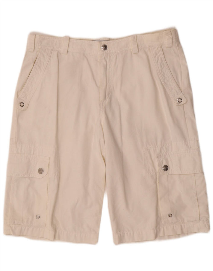 Shorts cargo masculino Sergio Tacchini W32 médio branco