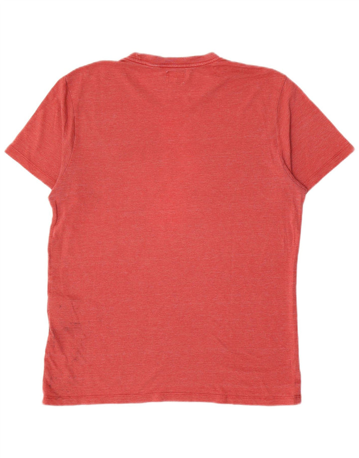 Camiseta masculina Levi's Top médio algodão manchado vermelho