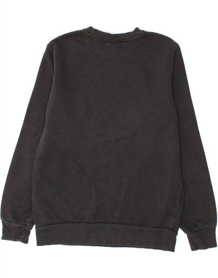 ADIDAS Boys Graphic Sweatshirt Jumper 13-14 Years Grey Cotton Vintage Adidas and Second-Hand Adidas from Messina Hembry 