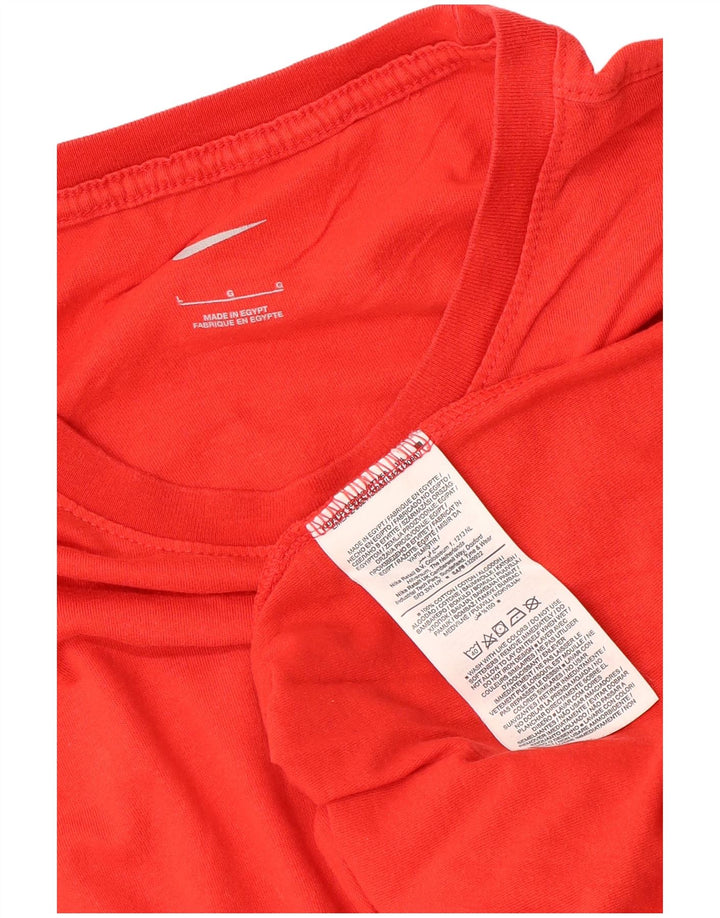 Camiseta masculina Nike grande algodão vermelho