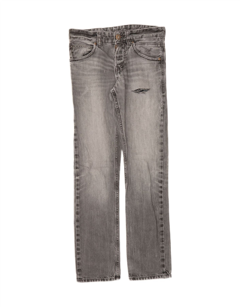 TOM TAILOR Womens Distressed Slim Straight Jeans W28 L32 Grey Cotton Vintage Tom Tailor and Second-Hand Tom Tailor from Messina Hembry 