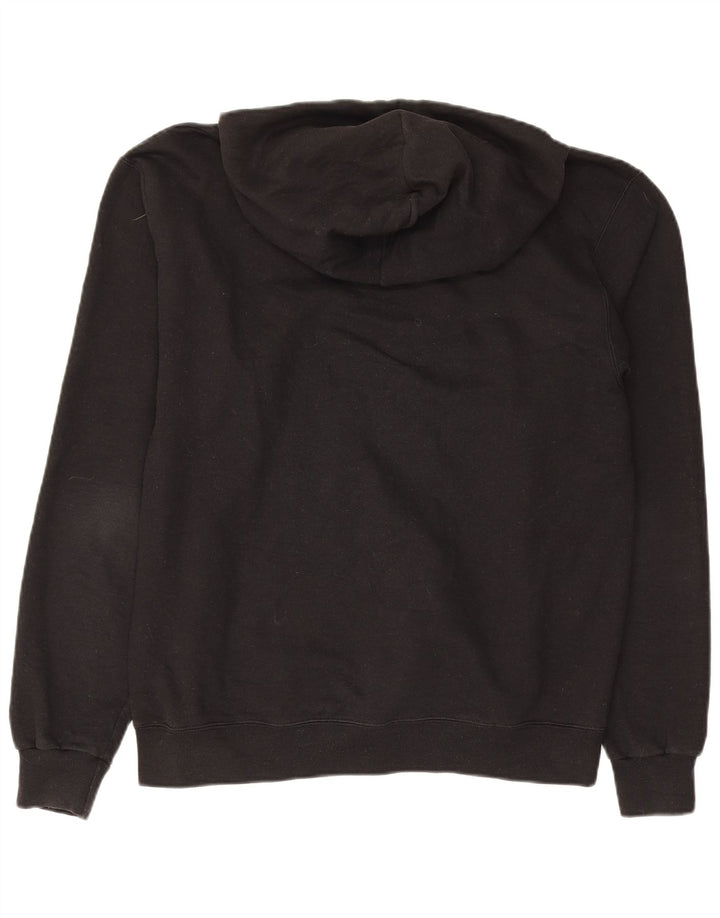 Jumper com capuz gráfico Purdue masculino da Champion, algodão preto médio