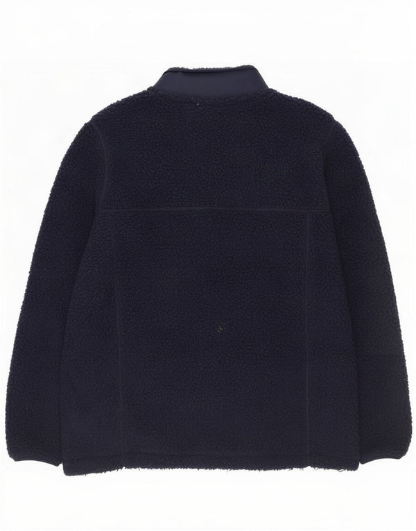 Jaqueta de lã masculina UK 42 XL da roupa da tripulação poliéster azul marinho