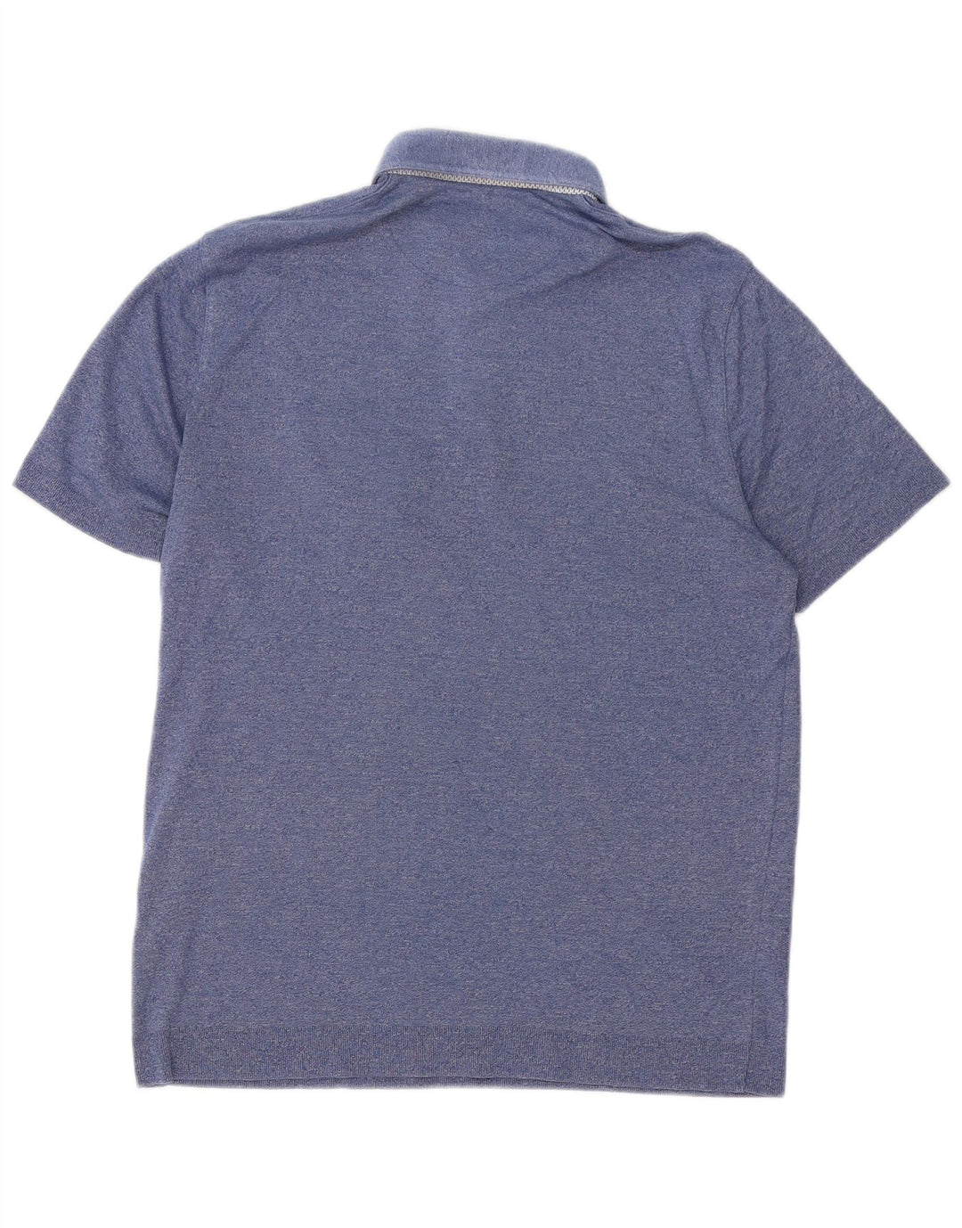 Camisa polo masculina Ted Baker tamanho 5 XL algodão azul
