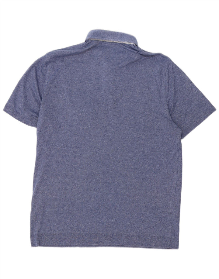 Camisa polo masculina Ted Baker tamanho 5 XL algodão azul