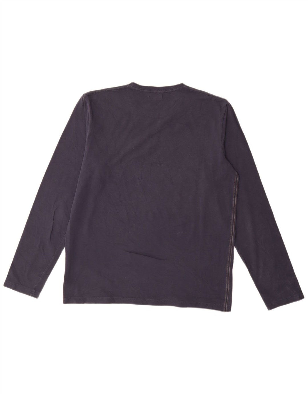 Top gráfico masculino Gaudi manga comprida 2XL algodão azul marinho