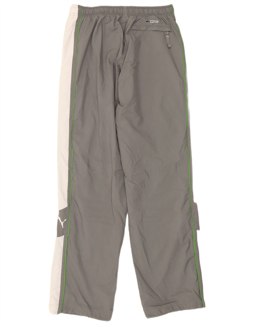 Calça de treino masculina Puma cinza médio colorblock poliéster