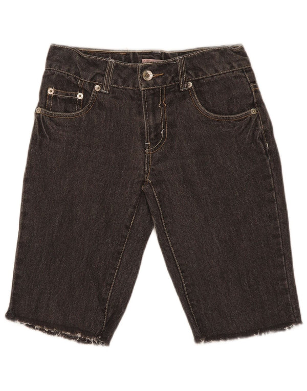 Shorts jeans femininos Levi's 9-10 anos W24 algodão cinza