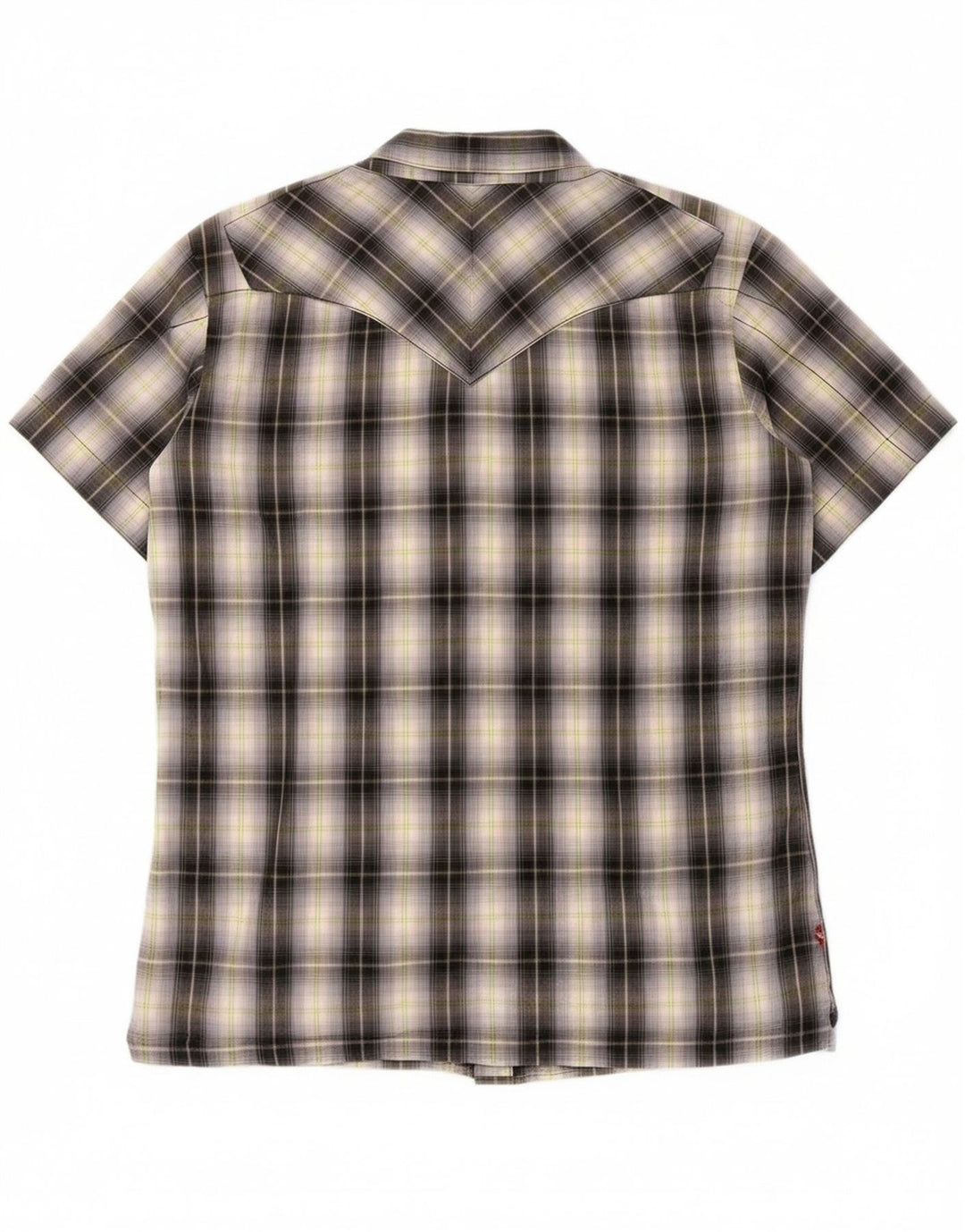 Camisa masculina de manga curta LEVI'S média preta xadrez