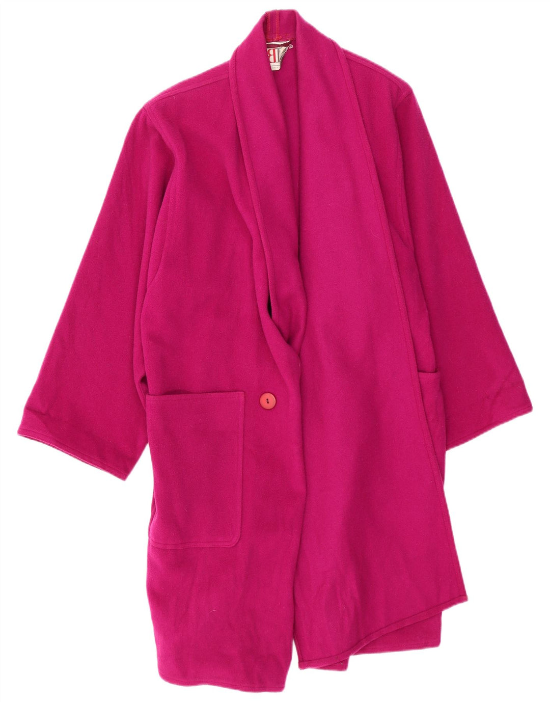 Sobretudo feminino BELFE UK 12 lã rosa médio