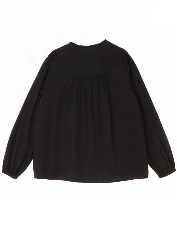 Blusa oversized feminina Marks & Spencer Reino Unido 16 grande viscose preta