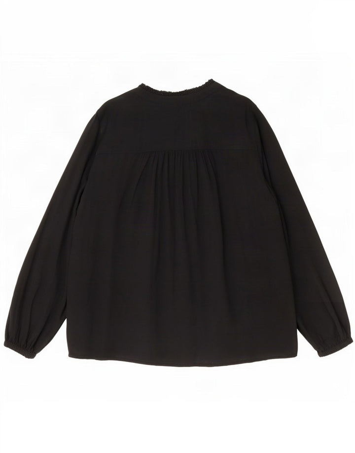 Blusa oversized feminina Marks & Spencer Reino Unido 16 grande viscose preta