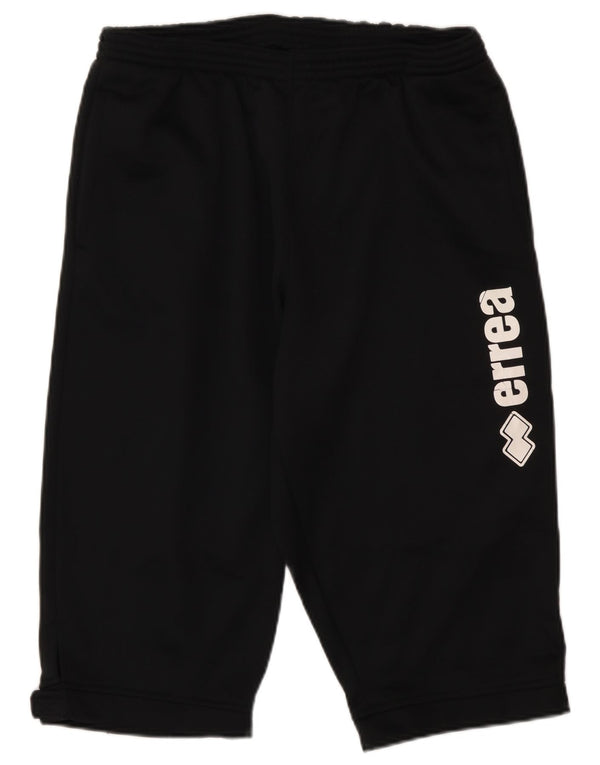 Errea Mens Graphic Bermuda Sport Shorts Médio Preto Poliéster