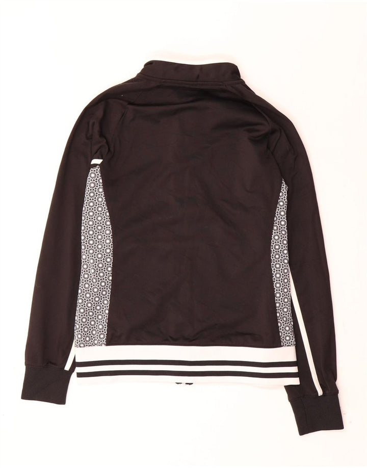 Jaqueta feminina Champion Heritage Fit Tracksuit UK 10 pequena preta