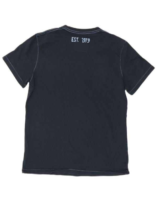 Camiseta gráfica masculina Think Pink Top XL algodão azul marinho