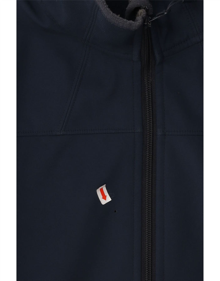 Jaqueta de treino masculina JACK WOLFSKIN Reino Unido 36/38 pequena azul marinho poliéster