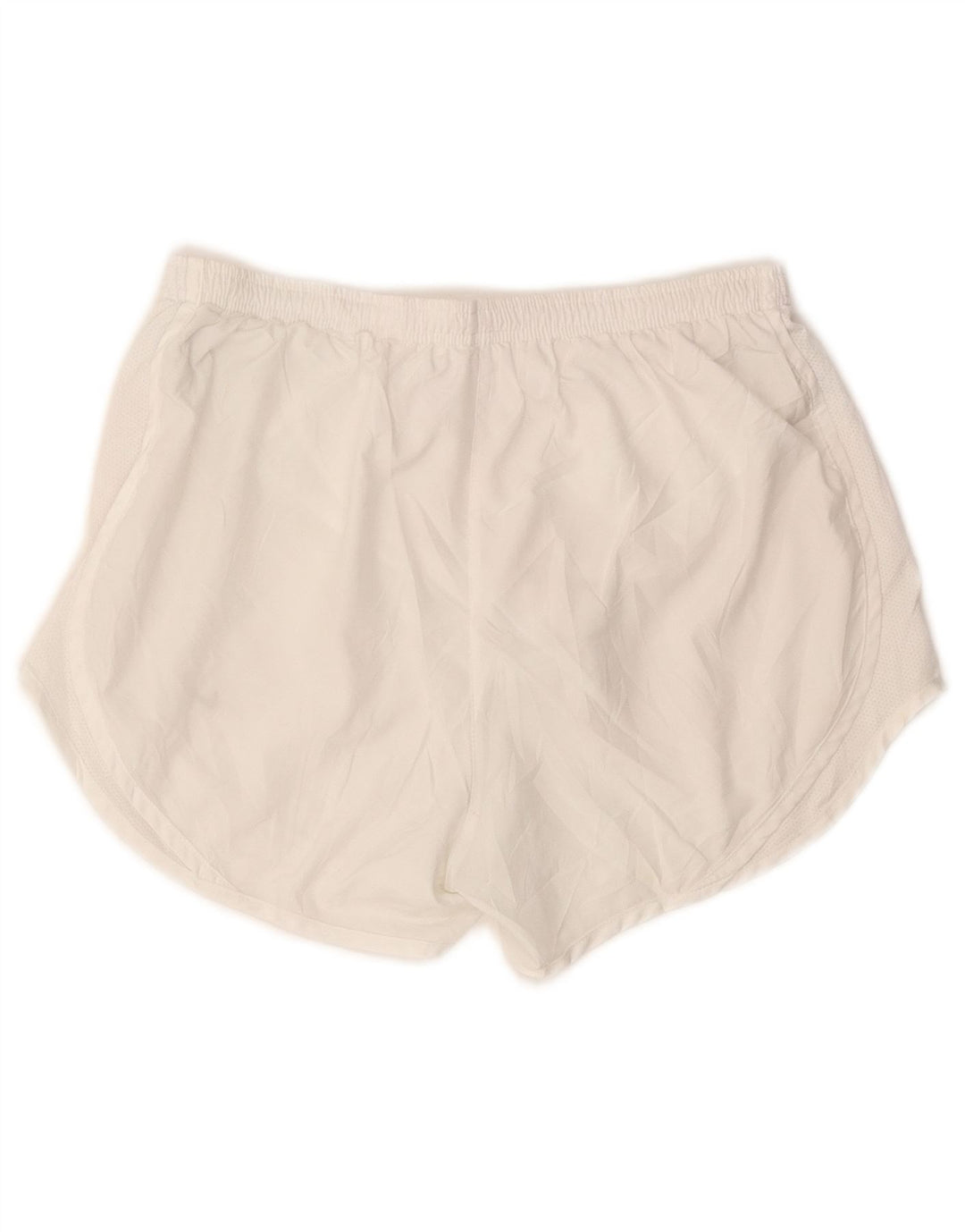 Shorts esportivo feminino Nike Dri Fit UK 14 médio branco poliéster