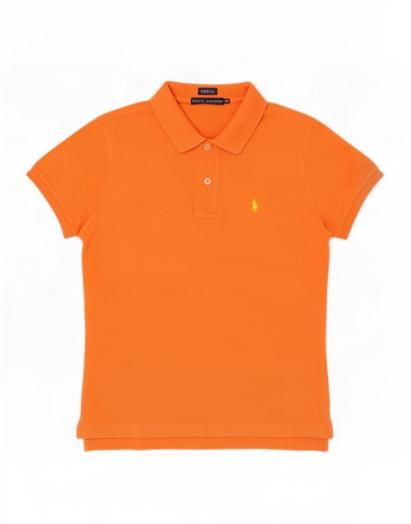 Ralph Lauren Camisa polo masculina skinny algodão laranja médio