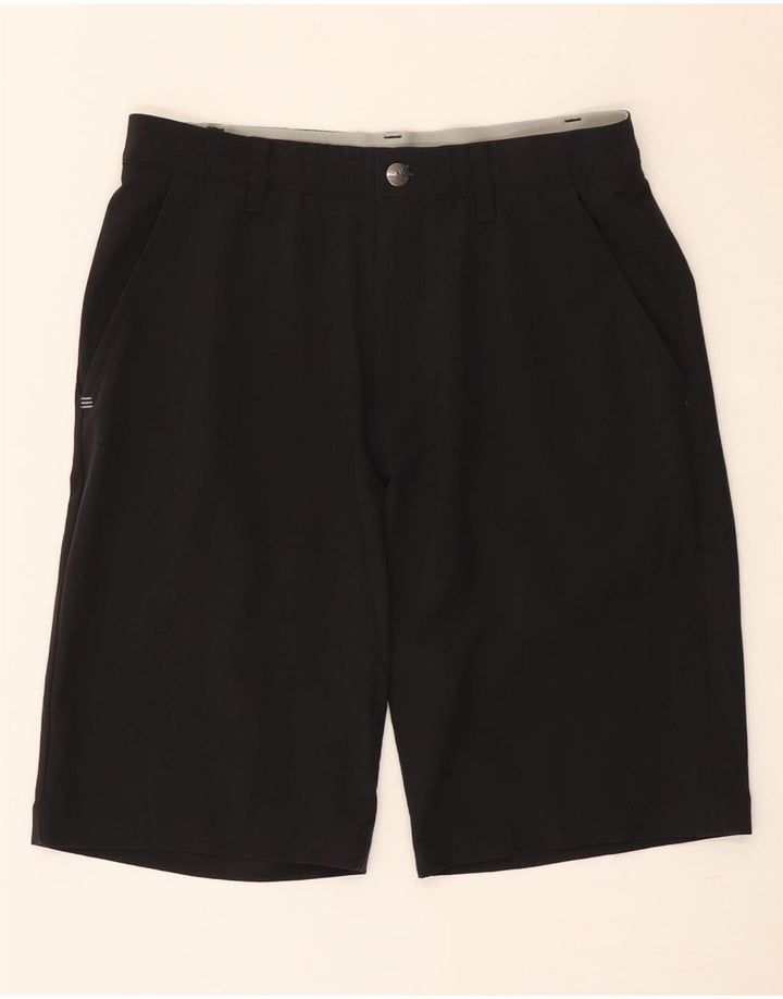 Adidas Mens Chino Shorts W28 Pequeno Poliéster Preto