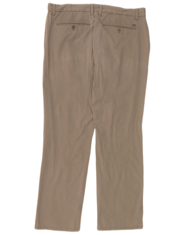 Calça chino reta masculina Calvin Klein W36 L32 cinza