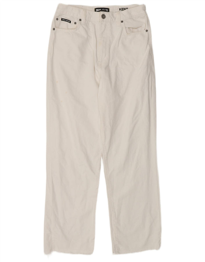 DKNY Masculino Kent Straight Jeans W29 L29 Algodão Branco