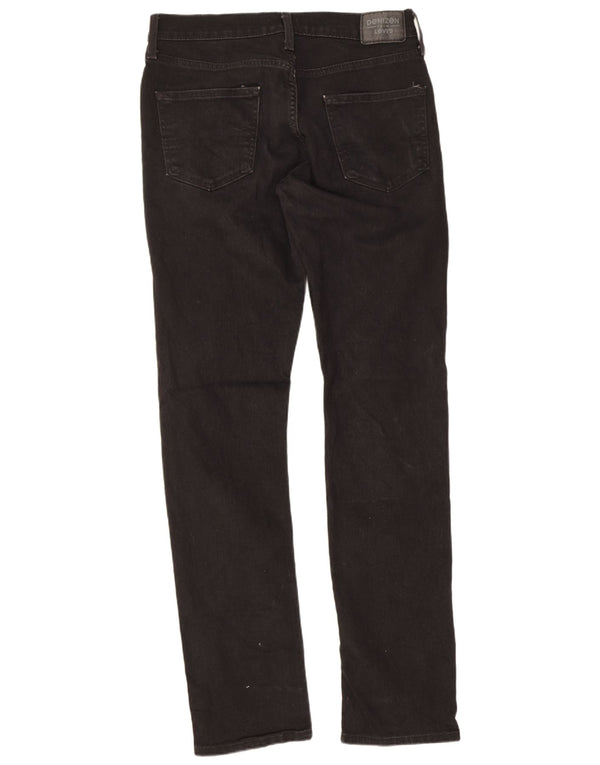 Levi's Mens Denizen Slim Jeans W33 L32 Algodão Preto