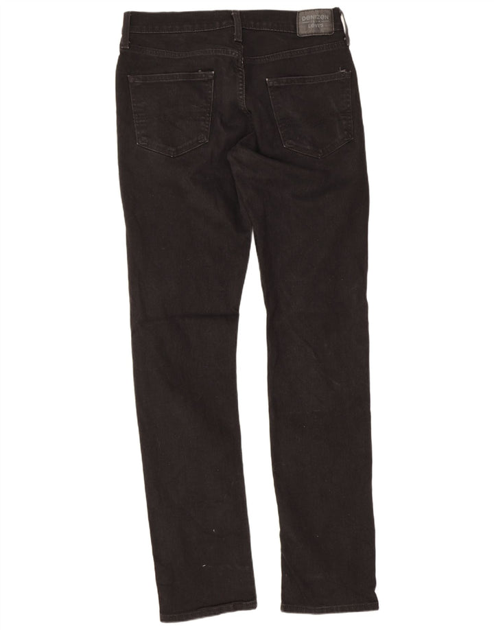 Levi's Mens Denizen Slim Jeans W33 L32 Algodão Preto