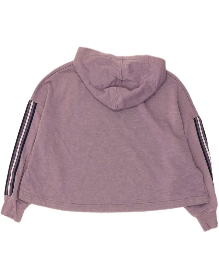 Suéter feminino com capuz grande Marks & Spencer Reino Unido 16 grande roxo poliéster