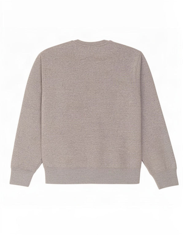 Champion moletom gráfico masculino jumper médio cinza algodão manchado