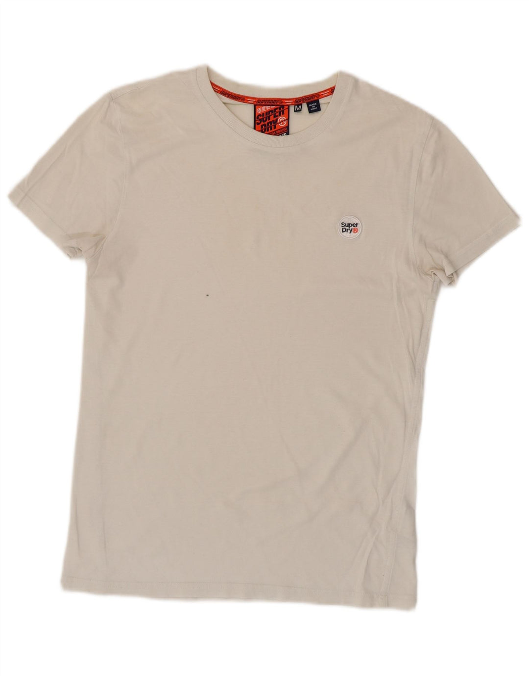 Camiseta masculina SUPERDRY top médio algodão branco