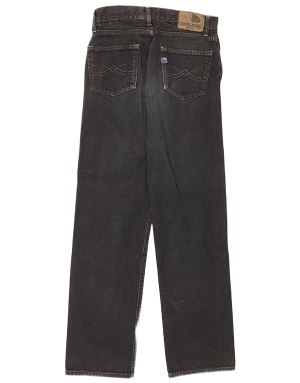 Jeans Americanino masculino cintura alta W30 L31 algodão cinza