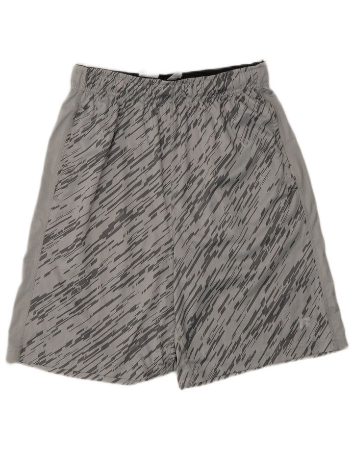 Russell Athletic Mens Sport Shorts Small Grey Flecked Poliéster
