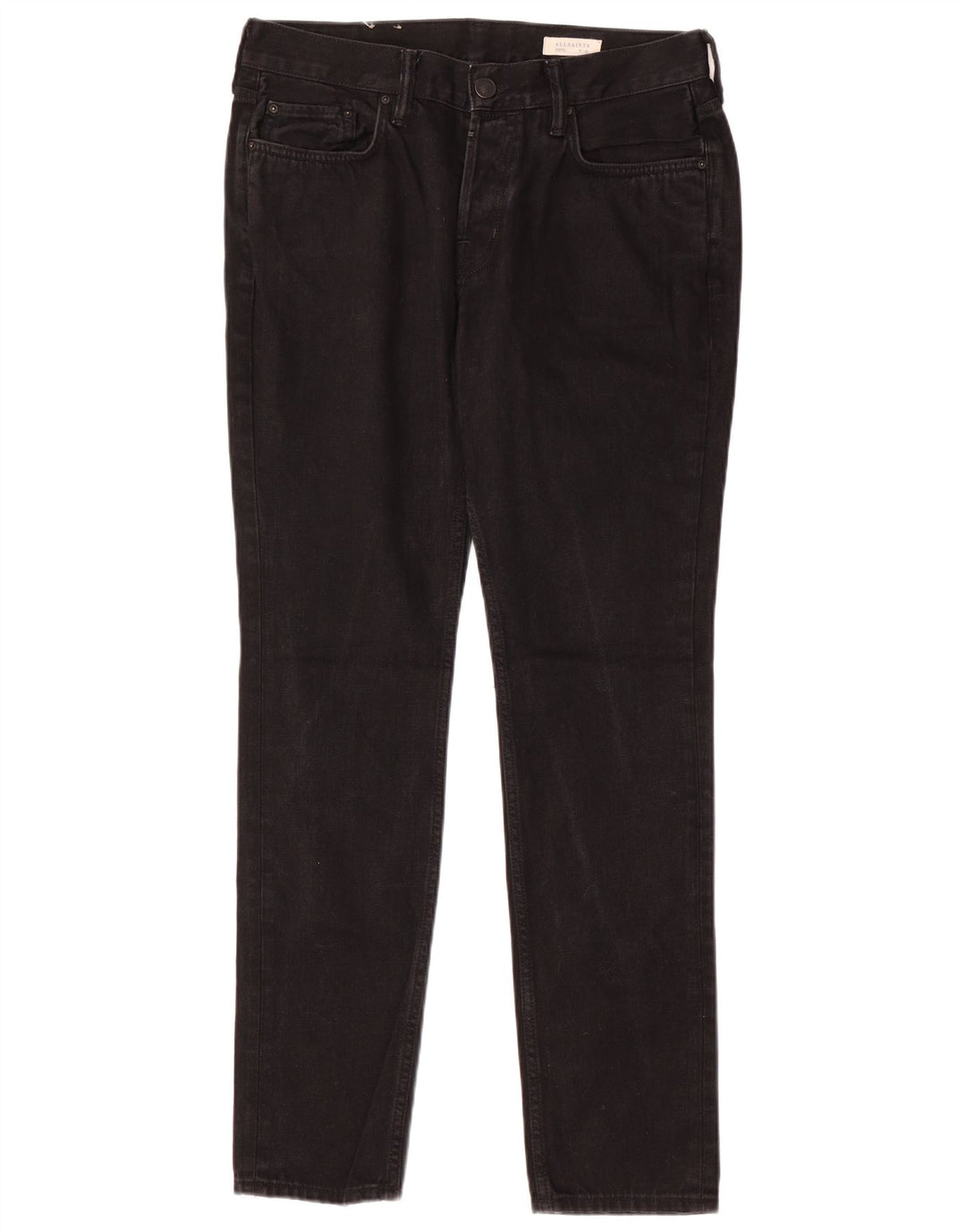 Calça jeans skinny masculina ALL SAINTS W32 L31 algodão preto