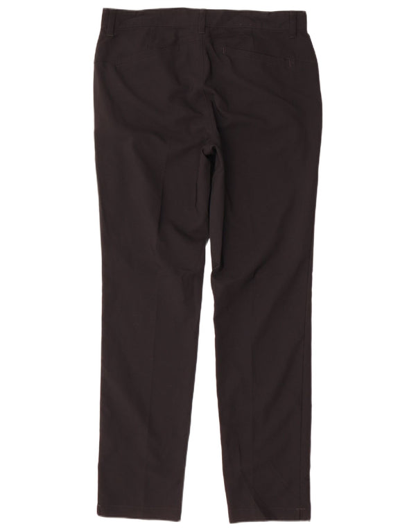 Adidas Mens Slim Chino Calças W32 L32 Poliéster Preto