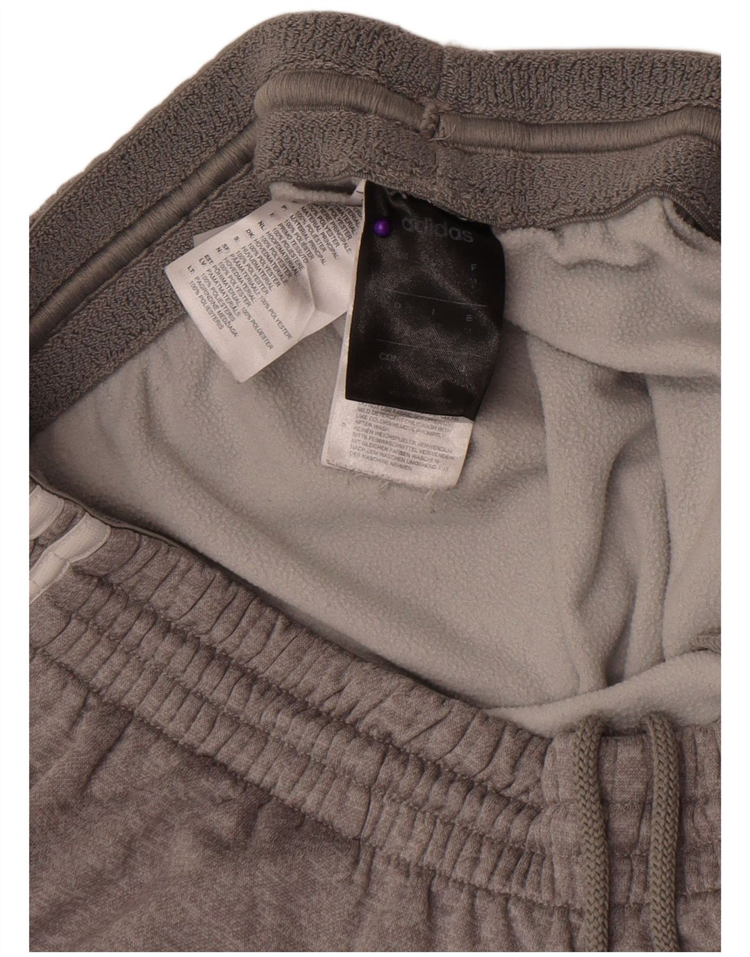 Adidas Mens Climawarm Calças de treino Joggers Cinza Médio Poliéster
