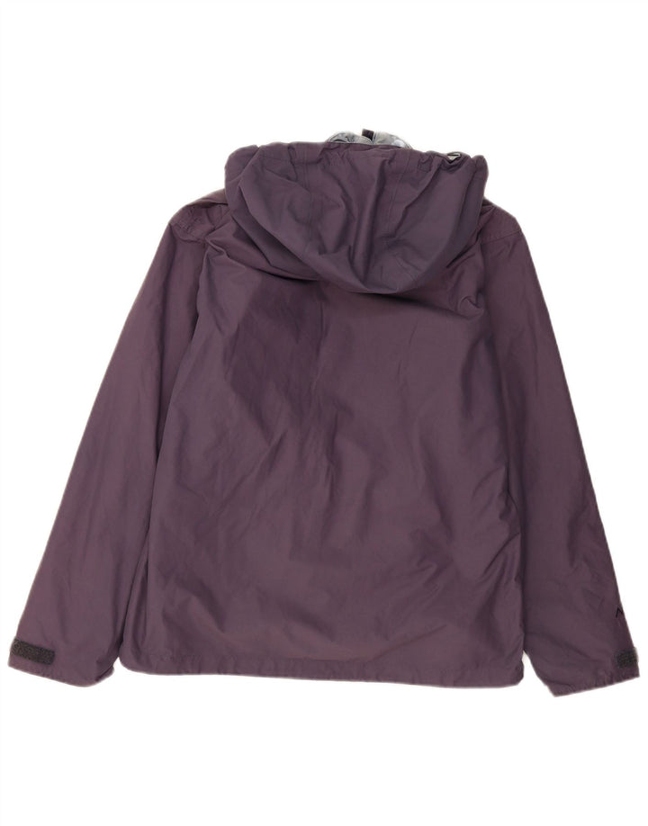 Jaqueta corta-vento feminina com capuz BERGHAUS UK 12 nylon roxo médio