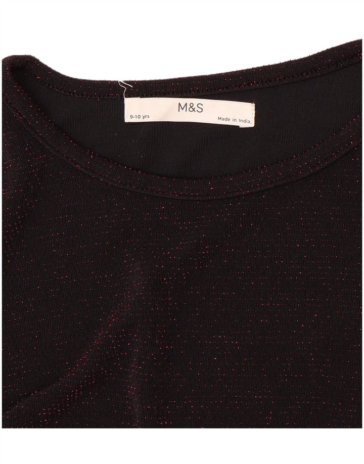 Blusa feminina de manga comprida MARKS & SPENCER 9-10 anos marrom