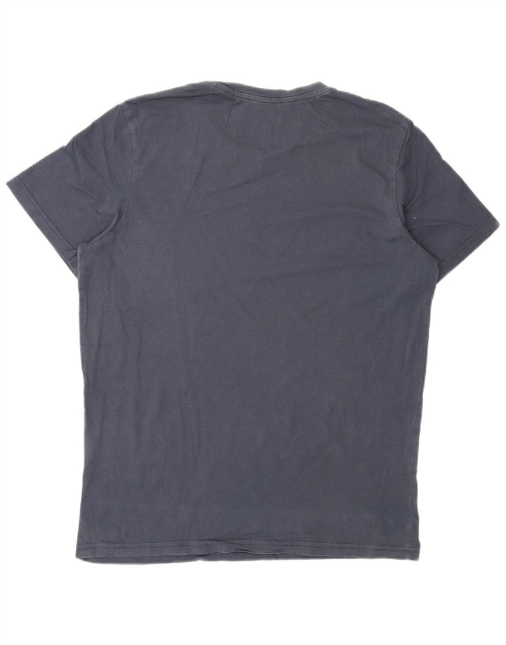 Camiseta masculina Jack & Jones Top médio algodão azul marinho