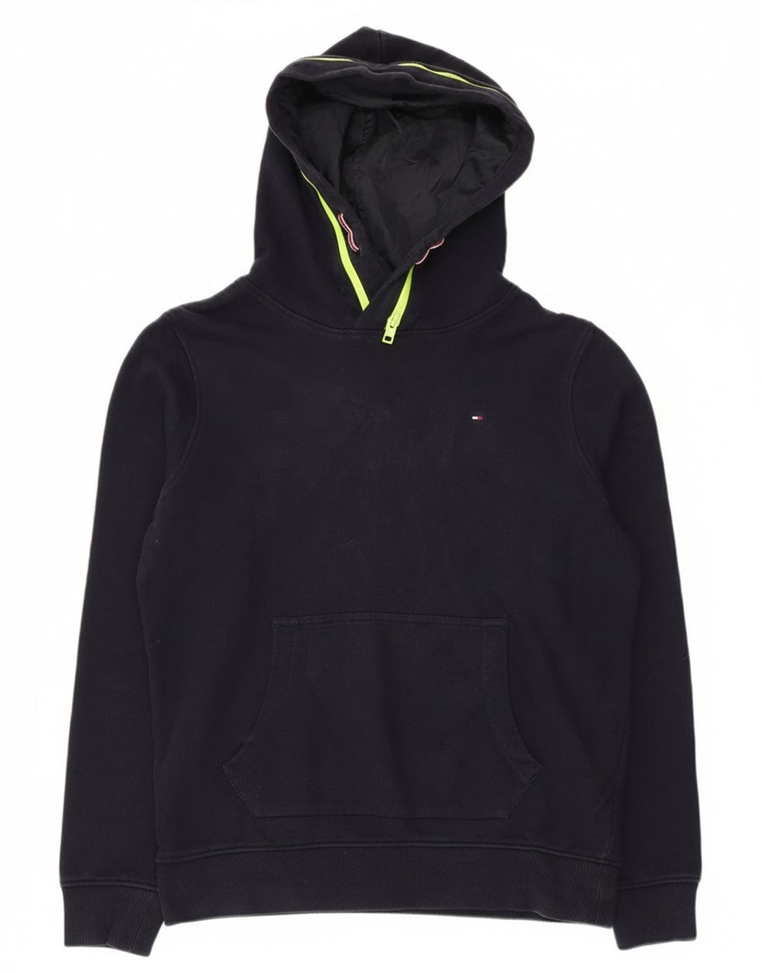 Tommy Hilfiger Meninos moletom com capuz 13-14 anos azul marinho poliéster