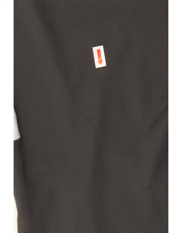 Calça de treino masculina Nike Dri Fit pequena cinza colorblock poliéster