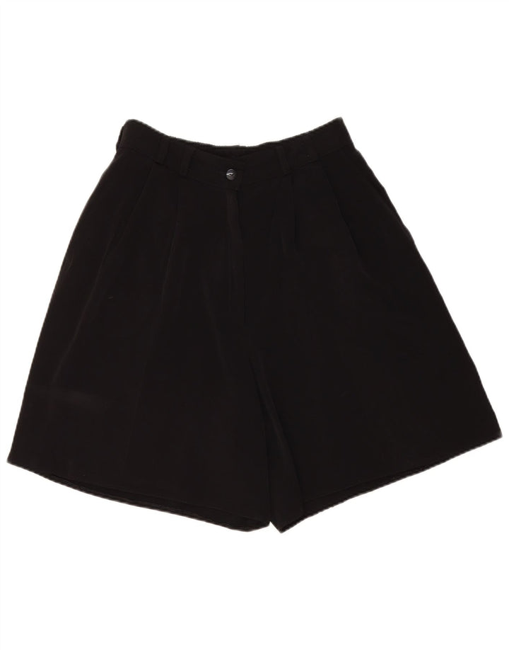 Shorts Chino Feminino VINTAGE Pegged W28 Médio Preto