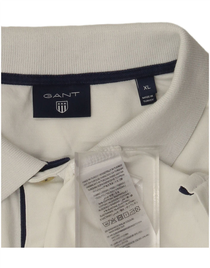 Camisa polo masculina Gant XL algodão branco