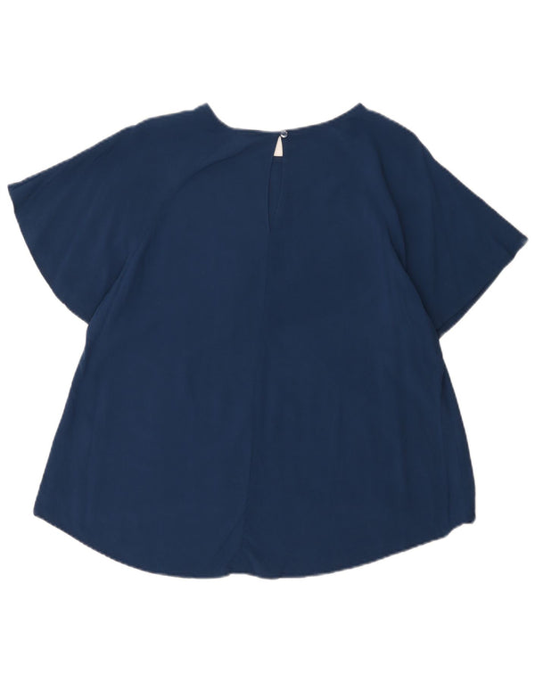 Blusa feminina Sun68 UK 14 viscose azul marinho médio