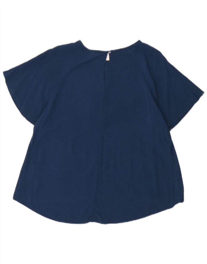 Blusa feminina Sun68 UK 14 viscose azul marinho médio